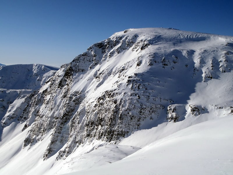 Vazov Peak seen from the main ridge