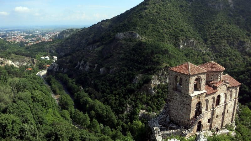 Asenova Fortress and the town of Assenovgrad