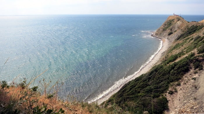 Cape Emine and the Black sea - the Eastern end of Balkan Mountains and the end of the Bulgarian part of E3 Route.