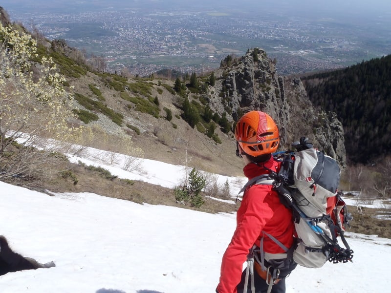 The rocks of Kominite - a popular rock climbing spot on Vitosha