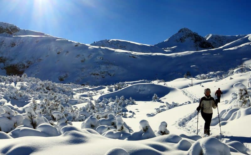 Snowshoeing near the Seven Rila Lakes