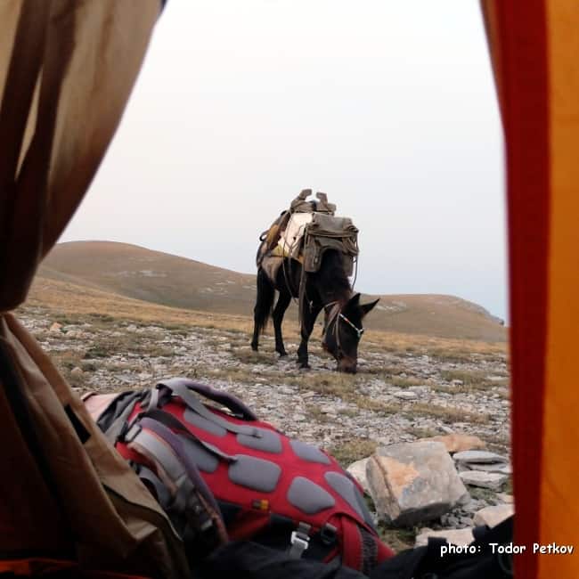 Our camp near Kakalos Hut