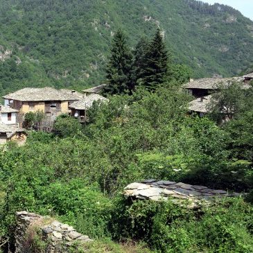 The village of Kovachevitsa in the Western Rhodope Mountains.