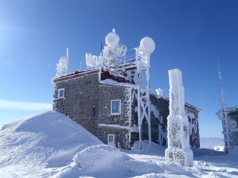 The meteo station on the top of Vitosha - Mount Cherni Vruh