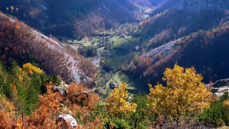 October Autumn view from the Rhodopes