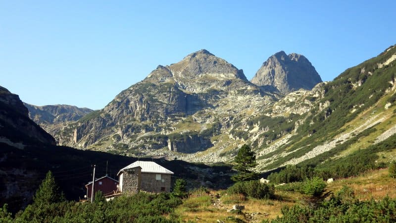 Malyovitsa Peak and the hut, Rila Mtns