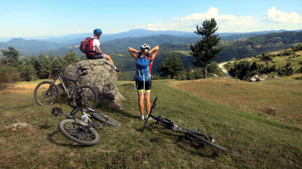 Views of the Rhodopes biking