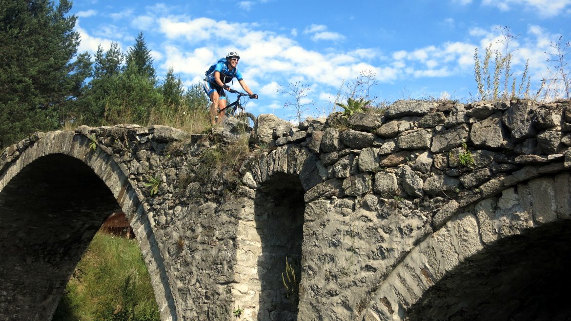Rhodopes ancient bridge biking