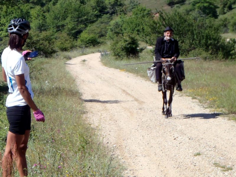 Stranger on a mule Bulgaria